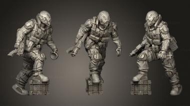 Military figurines Mason 3d model